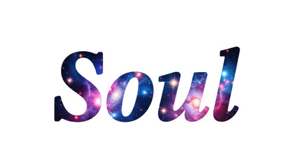 Cosmic Soul Design with Name Overlay on Transparent Background for Digital Art and Graphics