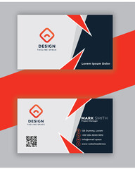  Modern creative business card and name card horizontal simple clean template vector design