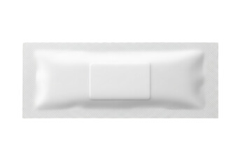White sealed sachet for hygiene product