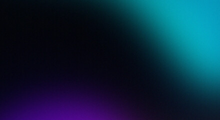 Dark Abstract Gradient With Deep Purple And Vibrant Teal Colors background