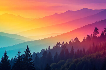 Obraz premium Ethereal Pastel Dreamscape with Picturesque Sky
