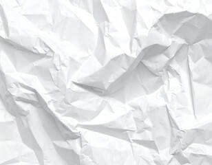 Obraz premium Crumpled white paper texture (2)