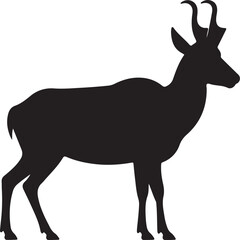 Obraz premium silhouette of deer