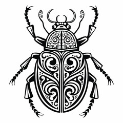 Beetle Tribal Design
