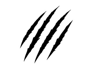 Claws Scratches Icon Isolated on White Background, Claw Sign Vector Illustration