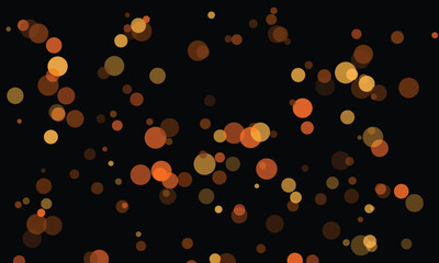 Abstract Bokeh Background Orange Brown Gold Circles