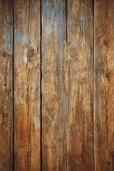 Naklejka premium Rustic weathered wooden planks with rich grain and warm brown tones for rustic setting