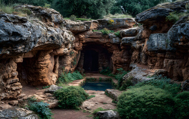Obraz premium entrance to the Sierra de Atapuerca site, Spain