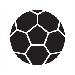 Fototapeta premium futsal ball stencil icon vector illustration