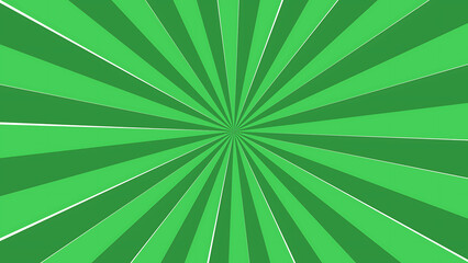 Vibrant green sunburst pattern dynamic radial rays abstract background texture