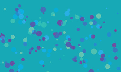 Teal Background with Scattered Translucent Circles Blue Purple Green 1