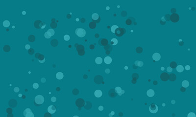Teal Bokeh Background with Translucent Circles turquoise