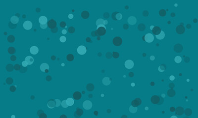 Teal Bokeh Background Scattered Circles Abstract Pattern