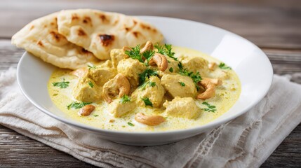 creamy chicken korma with cashews and yogurt