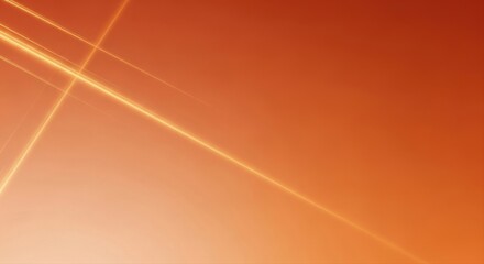 Abstract orange background with faint diagonal lines of light crossing the frame view