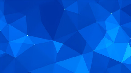 Obraz premium Blue Light Polygonal Low polygon Triangle Pattern Background