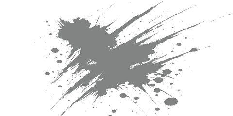 Black ink splat grunge background with splashes and splatter design
