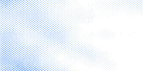 Abstract blue halftone dots background pattern design