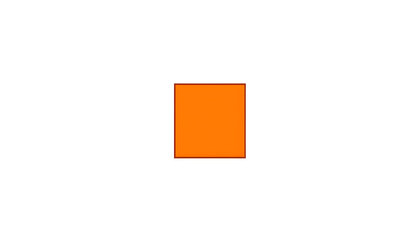 Minimalistic orange square design with dark black frame. It attracts attention with its orange color and black border. Geometric element vector. Generative AI