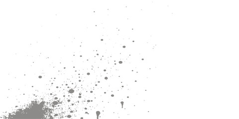 Black and white paint splashes abstract background with grunge texture and water drops