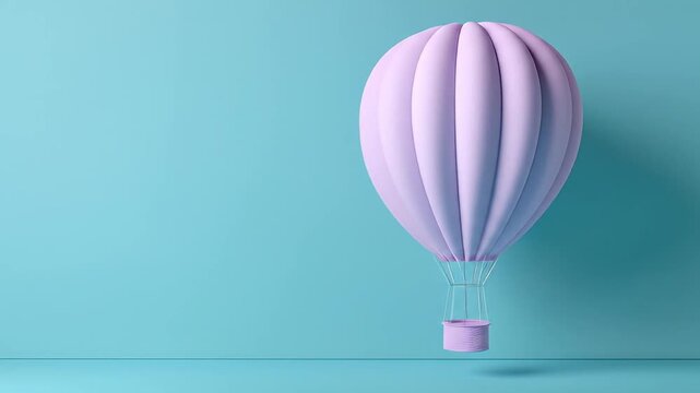 Pastel hot air balloon image