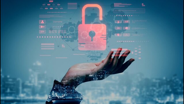 Digital security concept illustrating a cybersecurity breach, with a red unlocked padlock indicating data exposure among secure systems, emphasizing system vulnerability and risk Marrow