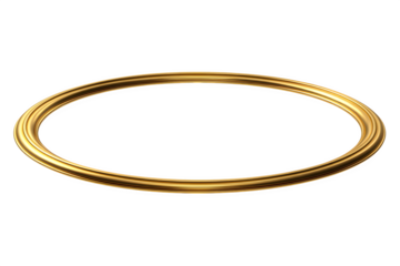 Elegant golden circular frame adds a touch of luxury to your designs creating a sophisticated look for invitations, posters, and other creative projects