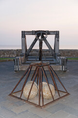 Catapult on the defense tower