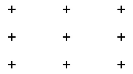Large plus tracking markers isolated on transparent background