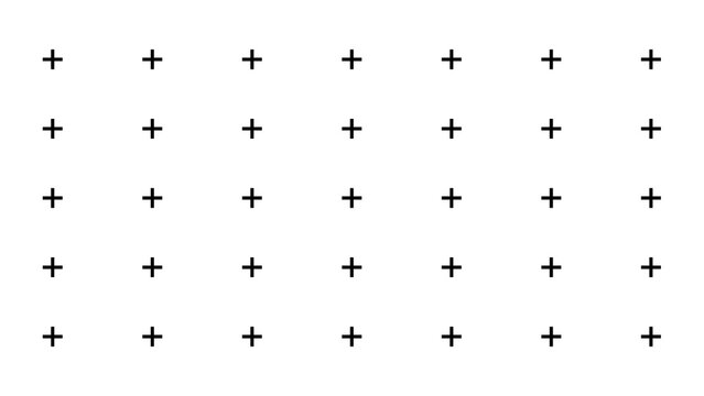 Film tracking markers grid for motion capture isolated on transparent background