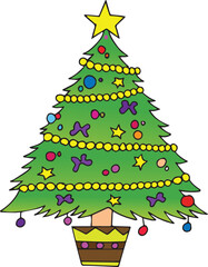 christmas tree vector