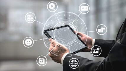 Concept of social media revolutionizes digital communication. This platform enables global connectivity, enhancing social media strategies for effective marketing and engagement. Gist