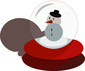 Boule à neige bonhomme de neige de noël