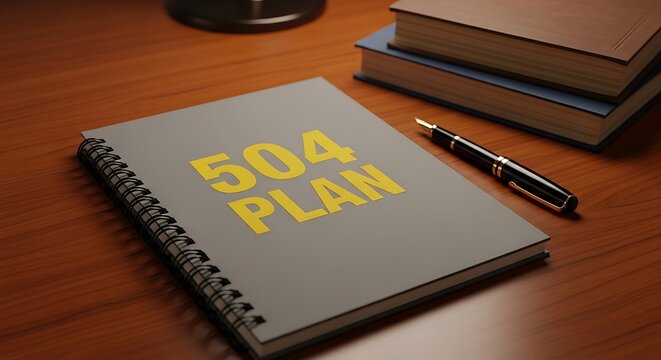 Students 504 Plan Notebook and Pen
