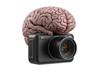 Futuristic brain technology merges with advanced camera for intelligent imaging solutions