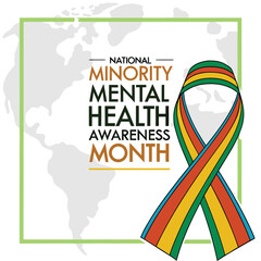 National minority mental health awareness campaign graphic