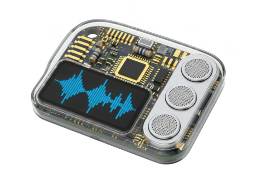 Future tech device unveiling advanced circuitry and digital display futuristic innovation