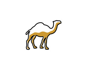 CAMEL ANIMAL ILLUSTRATION LOGO