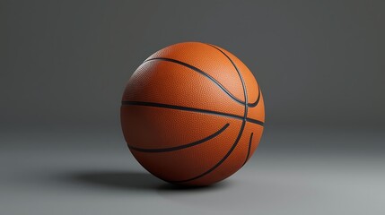 Fototapeta premium basketball , basketball on a gray background