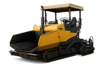 Asphalt paver machine building new road infrastructure