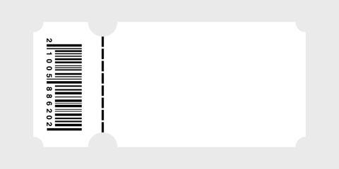 Blank Ticket Templates with Barcode – Printable, Editable & Customizable Designs