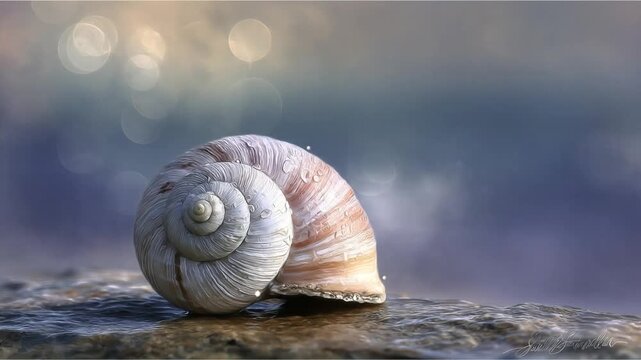 Spiral shell closeup