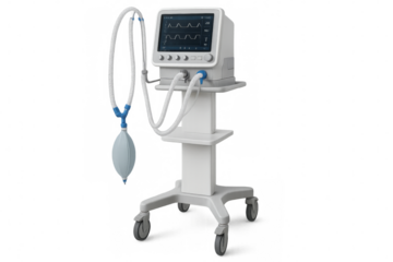 Medical ventilator machine providing critical respiratory support