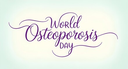 World osteoporosis day celebration design for awareness and health promotion