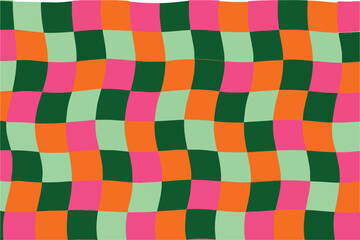 mixcian colorful wavy checkerboard pattern background

