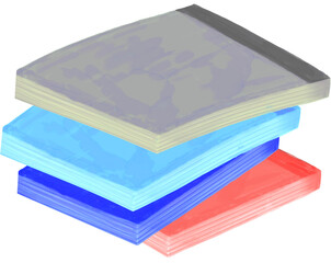 Stack of Colorful Books