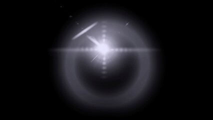 Bright cosmic lens flare light effect glow starburst ethereal shine radiance energy galaxy space nebula universe background design digital art