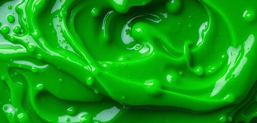 Thick, viscous green slime with visible texture,  viscous,  gross