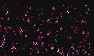 Abstract Dark Background with Fuchsia and Light Pink Arrows Pointing Upward Creating a Sense of Movement and Direction