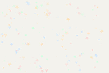 Pastel Stars on Cream Background for Celebratory Events and Joyful Occasions Banner or Wrapping Paper Design